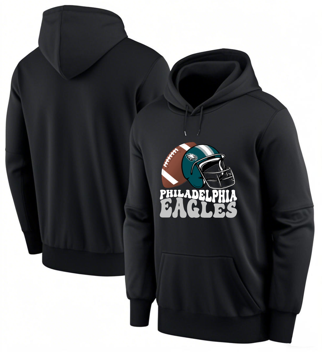 Men 2025 Philadelphia Eagles black hoodie style 12